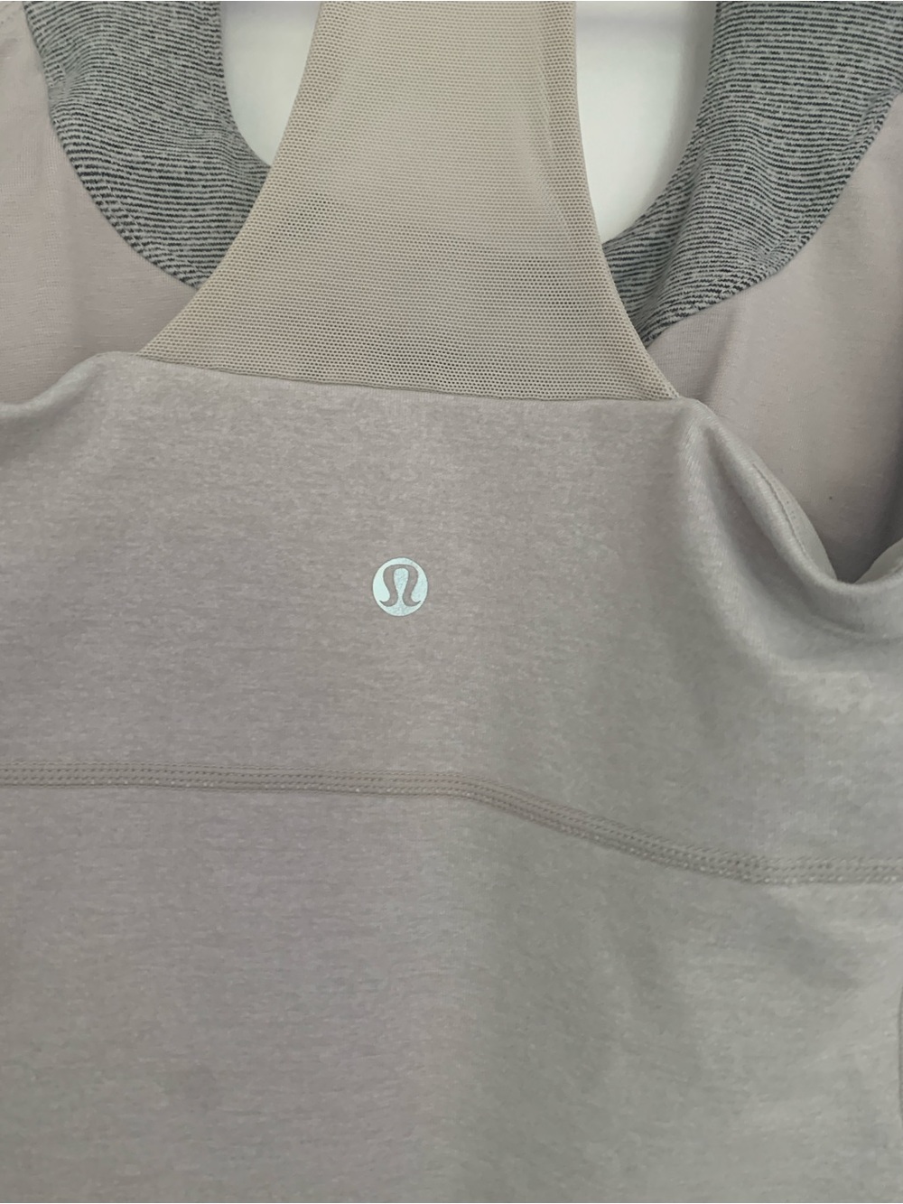 lululemon athletica Women's Beige Taupe Racerback Sports Bra Tank
